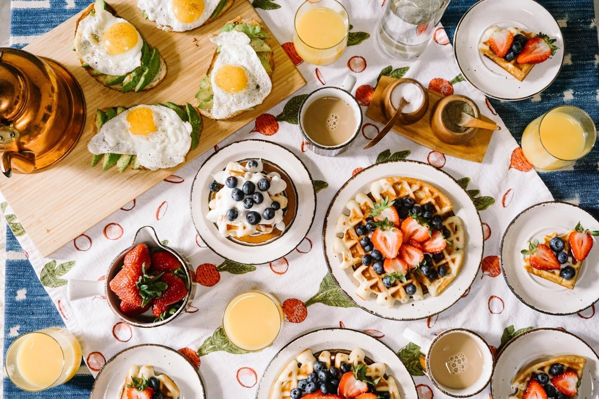 Delicious Homestay Breakfast Spread