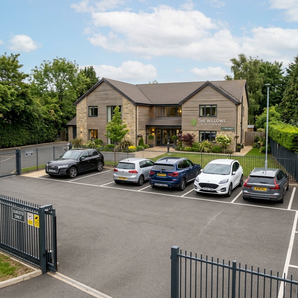 Spacious Safe Front Yard Parking Area
